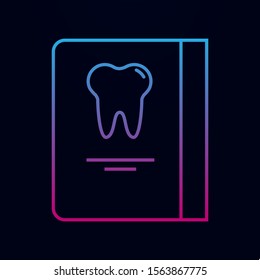 Dentist reception days schedule linear nolan icon. Simple thin line, outline vector of dantist icons for ui and ux, website or mobile application