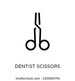 dentist Scissors icon. dentist Scissors symbol design from Dentist collection. Simple element vector illustration on white background.