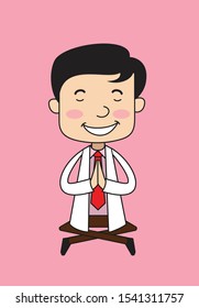 Dentist - Sitting and Praying