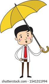 Dentist - Standing with Umbrella