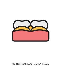 Dentist Tartar Tooth Icon Vector Illustration