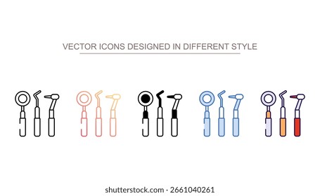 Dentist Tool ícone design com fundo branco ilustração stock