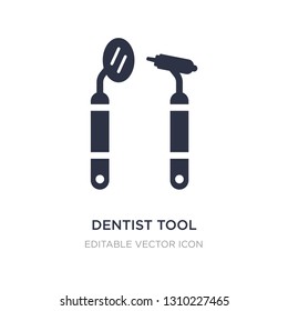 dentist tool icon on white background. Simple element illustration from Medical concept. dentist tool icon symbol design.