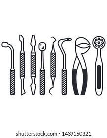 
Dentist Tool Icon vector symbol icon