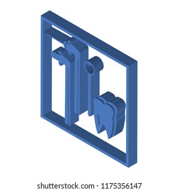 Dentist tool isometric left top view 3D icon