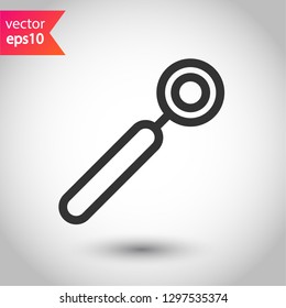 Dentist tool vector icon. Dentist instrument vector sign