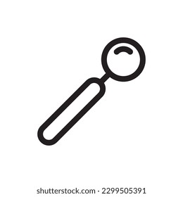 Dentist tool vector icon. Dentist instrument flat sign design. Dentist medical tools symbol pictogram. UX UI icon