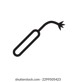 Dentist tool vector icon. Dentist instrument flat sign design. Dentist medical tools symbol pictogram. UX UI icon