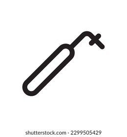 Dentist tool vector icon. Dentist instrument flat sign design. Dentist medical tools symbol pictogram. UX UI icon