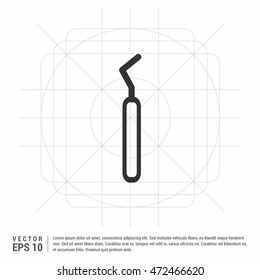 Dentist tools elements icon