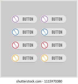 Dentist tools elements icon - Free vector icon