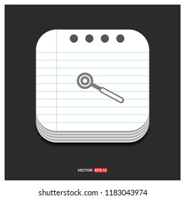 Dentist tools elements icon - Free vector icon