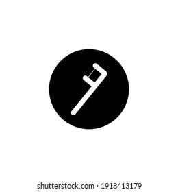 dentist tools toothpick floss icon vector illustration