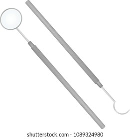 Dentist tools. vector illustration