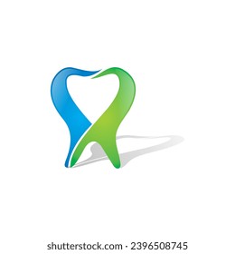 dentist tooth abstract vector logo