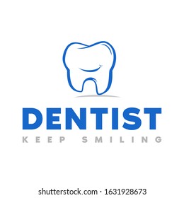 dentist and tooth logo, icon and template