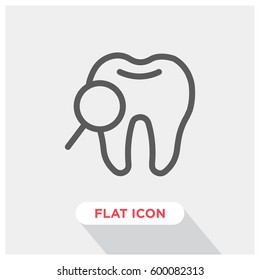 Dentist vector icon, dental analysis symbol. Modern, simple flat vector illustration for web site or mobile app