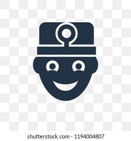 Dentist vector icon isolated on transparent background, Dentist transparency concept can be used web and mobile