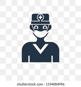 Dentist vector icon isolated on transparent background, Dentist transparency concept can be used web and mobile