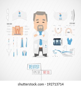 Dentist vector illustration