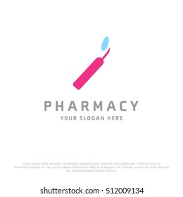 Dentist vector logo for Pharmacy on a white background