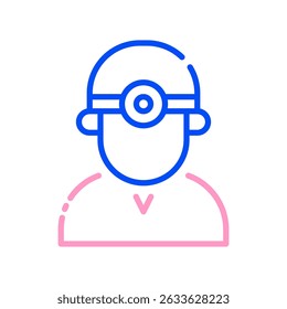 Vector Dentista para el Cuidado de los Dientes del Profesional y la Salud Oral. Icono del trabajador de la salud, diseño experto dental, concepto de tratamiento clínico