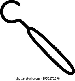 dentist vector thin line icon