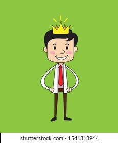 Dentist - Wearing a Crown Vector