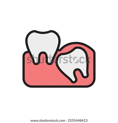 Dentist Wisdom Tooth Icon Vector Illustration