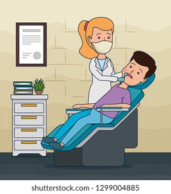 dentist woman and patient diagnosis treatment dentist woman and patient diagnosis treatment