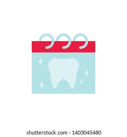 Dentistry, appointment, dental, dentist, doctor, hospital, teeth, calendar color icon