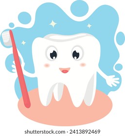 Dentistry banner set. Cute tooth postcard, poster. Happy dentist day, international dentist day. Dentist office, dental healthcare concept, oral hygiene. Orthodontic clinic vector illustration.