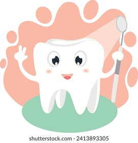 Dentistry banner set. Cute tooth postcard, poster. Happy dentist day, international dentist day. Dentist office, dental healthcare concept, oral hygiene. Orthodontic clinic vector illustration.