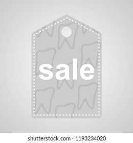 Dentistry clinic sale promo banner of dental care special offer template. Health tooth, oral hygiene treatment and dentist tool, braces, floss, toothbrush and toothpaste discount price poster design