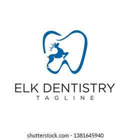 Dentistry With Elk Logo Stock
