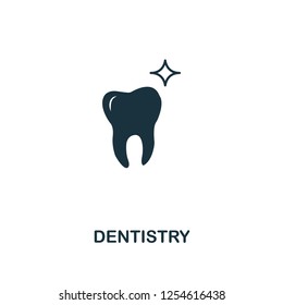 Dentistry icon. Premium style design from healthcare collection. Pixel perfect dentistry icon for web design, apps, software, printing usage.