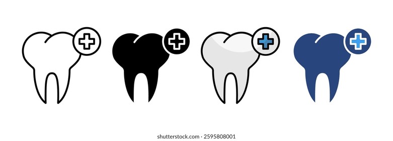 Dentistry Icon Set Multiple Style Collection