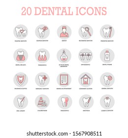 dentistry. icons for dentistry.medicine. tooth icons