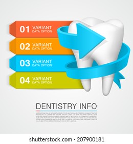 Dentistry info. Vector Illustration