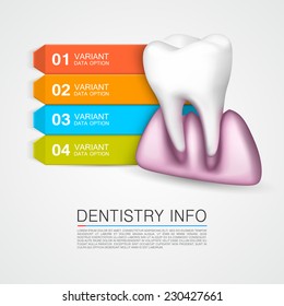 Dentistry info. Vector Illustration