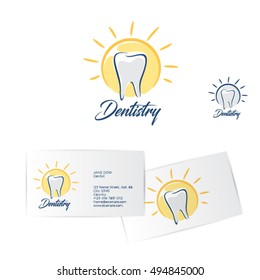 Dentistry Logo. Dentist Business Card.