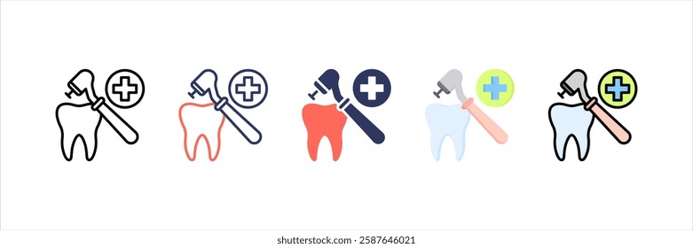 Dentistry Multi Style Icon Set