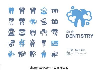 Dentistry Vector Icon Set 3