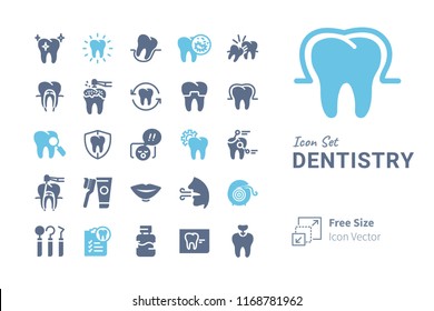 Dentistry Vector Icon Set 4