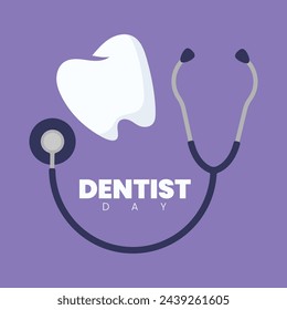 Dentist's Day Vector Icon Illustration Dentist icon Dental hygiene vector