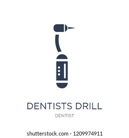 Dentists drill tool icon. Trendy flat vector Dentists drill tool icon on white background from Dentist collection, vector illustration can be use for web and mobile, eps10