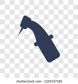 Dentists drill tool icon. Trendy Dentists drill tool logo concept on transparent background from Dentist collection