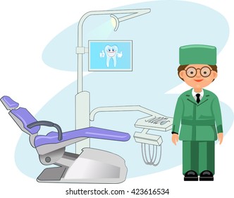 Dentist's modern working place
