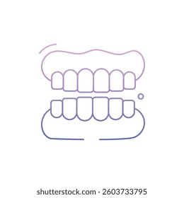Denture Icon vector stock illustration