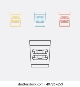 denture line icon